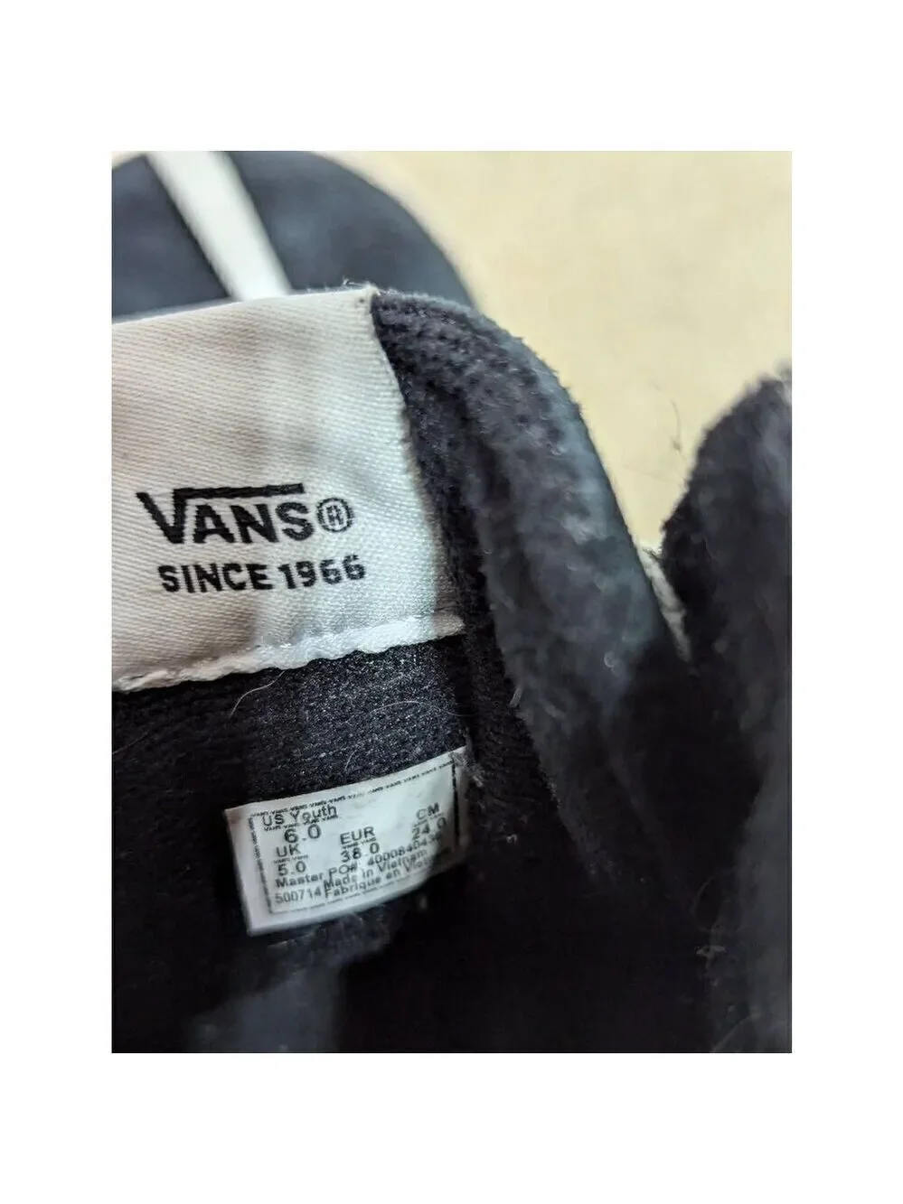 Vans youth black